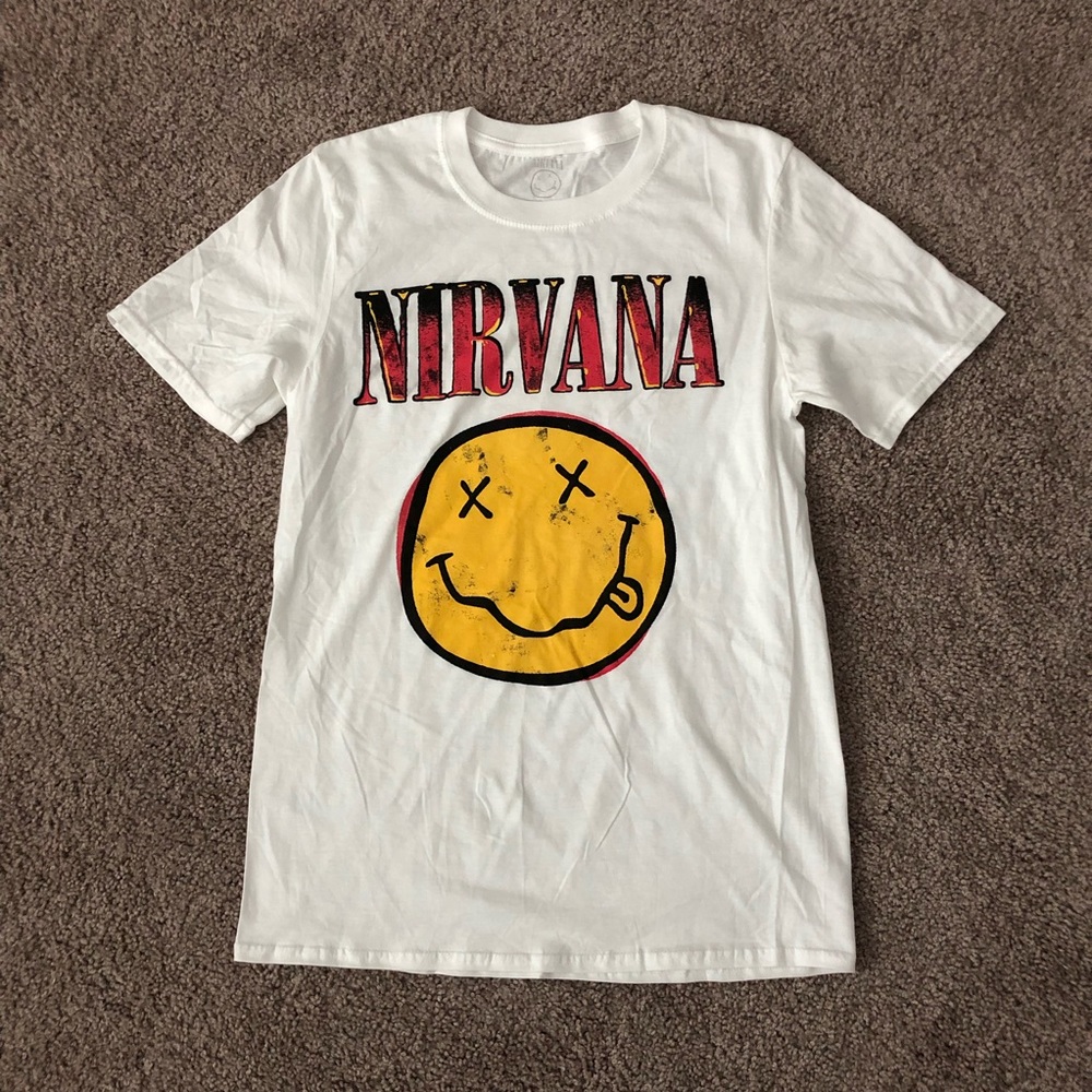 Nirvana White Tee